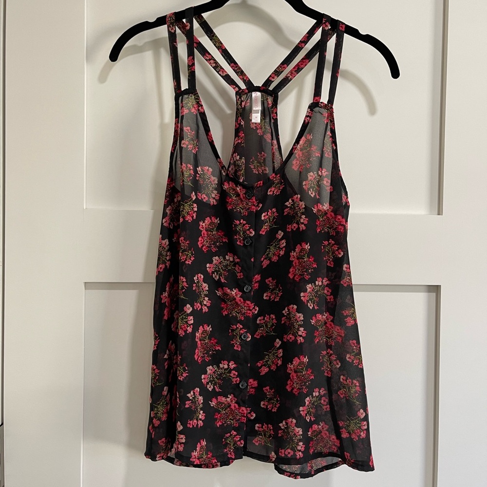 Strapped tank top